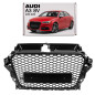 AUDI A3 8V 2013-2016 PRE-RESTYLING MASCHERINA RADIATORE MASCHERINA KIT ESTETICO PER S3 NERO + PDC (C