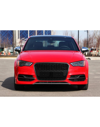 AUDI A3 8V 2013-2016 PRE-RESTYLING MASCHERINA RADIATORE MASCHERINA KIT ESTETICO PER S3 NERO + PDC (C