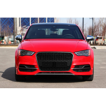 AUDI A3 8V 2013-2016 PRE-RESTYLING MASCHERINA RADIATORE MASCHERINA KIT ESTETICO PER S3 NERO + PDC (C