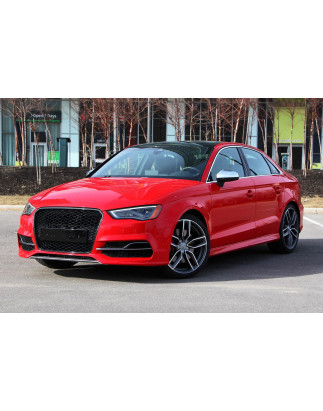 AUDI A3 8V 2013-2016 PRE-RESTYLING MASCHERINA RADIATORE MASCHERINA KIT ESTETICO PER S3 NERO + PDC (C
