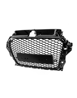 AUDI A3 8V 2013-2016 PRE-RESTYLING MASCHERINA RADIATORE MASCHERINA KIT ESTETICO PER S3 NERO + PDC (C