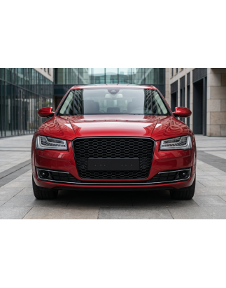 AUDI A8 D4 2014-2017 RESTYLING MASCHERINA RADIATORE MASCHERINA KIT ESTETICO PER S8 NERO + PDC (Cod. 