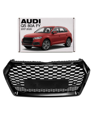 AUDI Q5 80A FY 2017-2020 PRE-RESTYLING MASCHERINA RADIATORE MASCHERINA KIT ESTETICO SQ5 NERO + PDC (