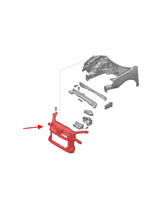 VW GOLF V HATCHBACK 2006-2008 CALANDRA FRONTALE RINFORZO FRONTALE 1K0805588G (Cod. AP-56064_A4x4)