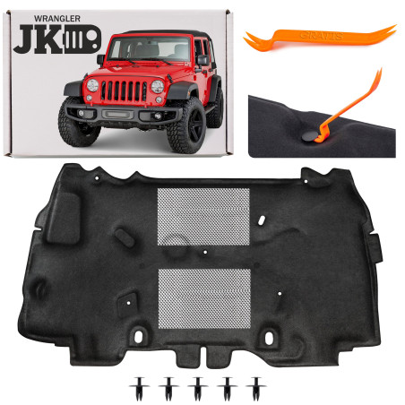 JEEP WRANGLER JK 2007-2018 PANNELLO FONOASSORBENTE COFANO 55361338AO (Cod. AP-56152_A4x4)