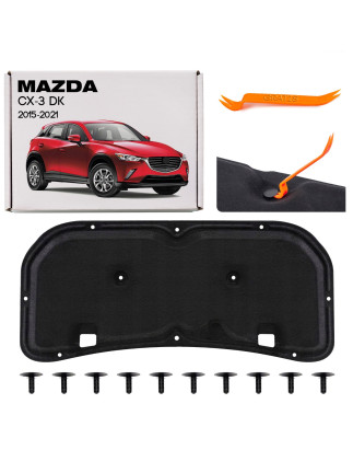 MAZDA CX-3 DK 2015-2021 PANNELLO FONOASSORBENTE COFANO D10E56681 + CLIP (Cod. AP-56155_A4x4)