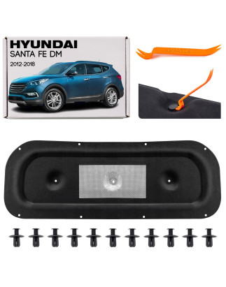 HYUNDAI SANTA FE III DM 2012-2018 PANNELLO FONOASSORBENTE COFANO 811242W000 + CLIP (Cod. AP-56160_A4