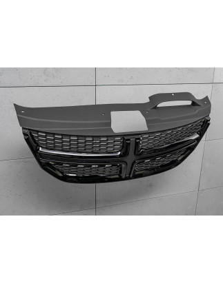 DODGE JOURNEY E 2008-2020 MASCHERINA ANTERIORE MASCHERINA RADIATORE NERO LUCIDO 5NB56TZZAA (Cod. AP-