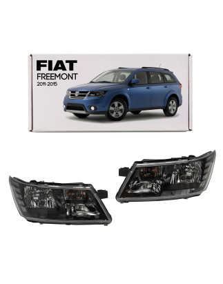 FIAT FREEMONT 2011-2015 FARI ANTERIORI NERI KIT 68200085AB 68200084AB EUROPA (Cod. AP-2E43-382E1_A4x