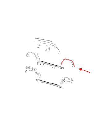 JEEP GRAND CHEROKEE IV WK2 2010-2017 MODANATURA ANTERIORE PARAFANGO DESTRA 1MP38RXFAF (Cod. AP-46FB-