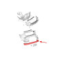 JEEP GRAND CHEROKEE IV WK2 2010-2021 SPOILER POSTERIORE PARAURTI SINGOLO SCARICO 68111467AA (Cod. AP