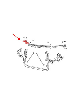JEEP GRAND CHEROKEE IV WK2 2010-2021 SUPPORTO FARO PANNELLO FRONTALE ANTERIORE DESTRO 5156116AB (Cod