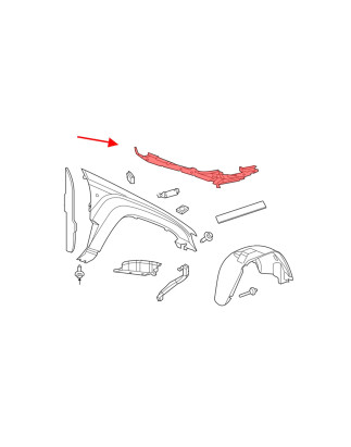 JEEP GRAND CHEROKEE IV WK2 2017-2021 SECONDO FACELIFTING DESTRA PROTEZIONE PANNELLO FRONTALE 6827740