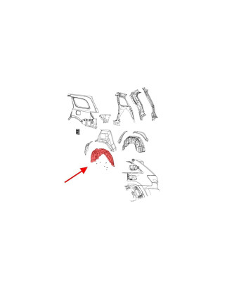 JEEP GRAND CHEROKEE IV WK2 2010-2021 IN TESSUTO PASSARUOTA POSTERIORE SINISTRO 57010711AK (Cod. AP-1