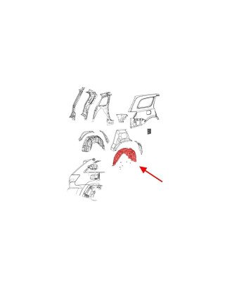 JEEP GRAND CHEROKEE IV WK2 2010-2021 IN TESSUTO PASSARUOTA POSTERIORE DESTRO 57010710AL (Cod. AP-6A2