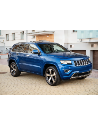 JEEP GRAND CHEROKEE IV WK2 2014-2017 PO PRIMO RESTYLING CROMATA CORNICE INFERIORE GRIGLIE PARAURTI 6