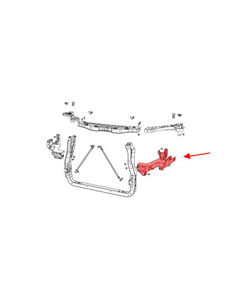 JEEP GRAND CHEROKEE IV WK2 2014-2021 DOPO IL PRIMO RESTYLING SUPPORTO FARO ANTERIORE FARI SINISTRO 6