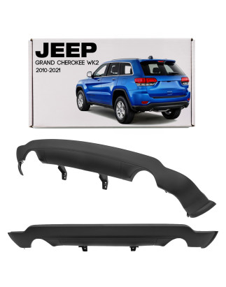 JEEP GRAND CHEROKEE IV WK2 2010-2021 SPOILER POSTERIORE PARAURTI DOPPIO SCARICO 68111469AA (Cod. AP-