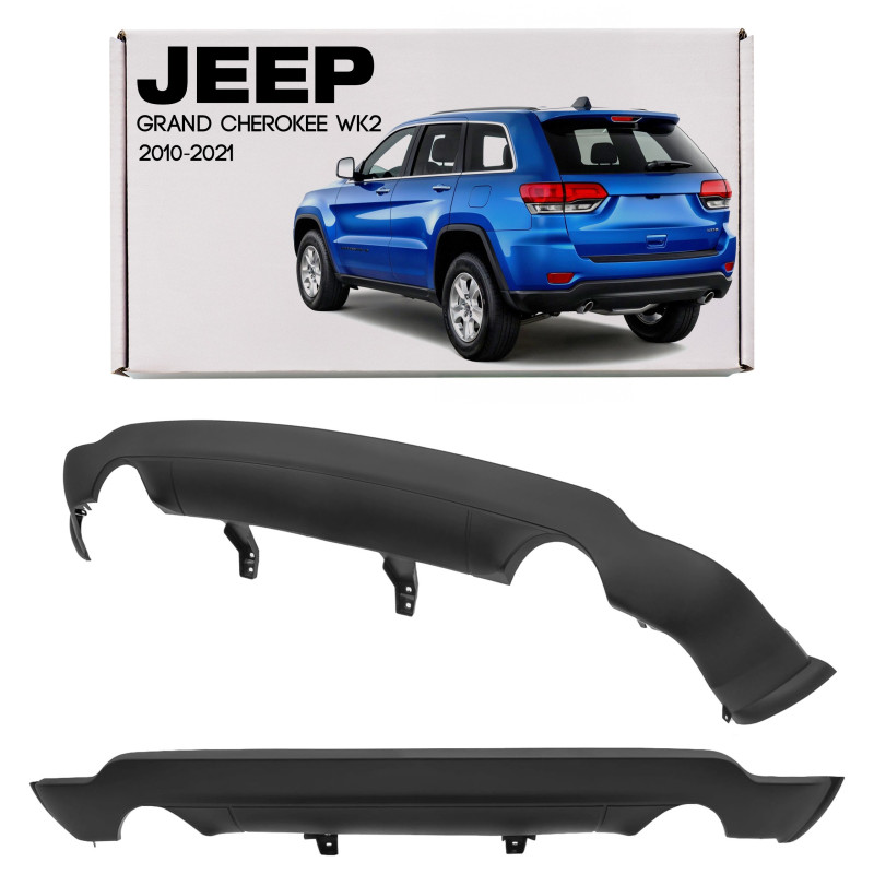 JEEP GRAND CHEROKEE IV WK2 2010-2021 SPOILER POSTERIORE PARAURTI DOPPIO SCARICO 68111469AA (Cod. AP-