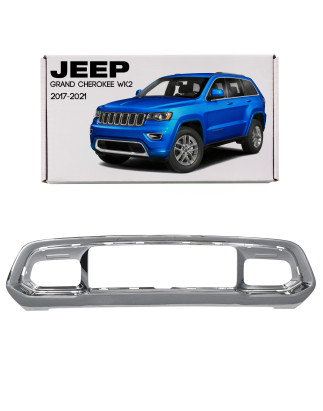 JEEP GRAND CHEROKEE IV WK2 2017-2021 DOPO IL SECONDO RESTYLING CROMATA RIVESTIMENTO GRIGLIE ANTERIOR