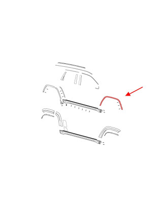 JEEP GRAND CHEROKEE IV WK2 2017-2021 DOPO IL SECONDO RESTYLING MODANATURA ANTERIORE PARAFANGO DESTRA