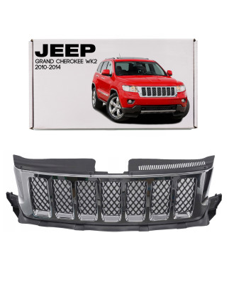 JEEP GRAND CHEROKEE IV WK2 2010-2014 PRE-RESTYLING MASCHERINA ANTERIORE CROMATO 57010708AE (Cod. AP-