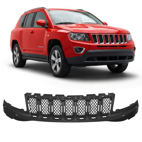 JEEP COMPASS E MK49 2011-2017 RESTYLING MASCHERINA RADIATORE MASCHERINA NERO OPACO 68109866AA (Cod. 