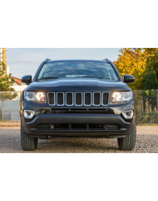 JEEP COMPASS E MK49 2011-2017 RESTYLING MASCHERINA RADIATORE MASCHERINA NERO OPACO 68109866AA (Cod. 