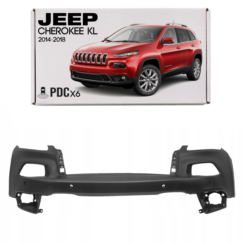 JEEP CHEROKEE V KL 2014-2018 PRE-RESTYLING PARAURTI ANTERIORE SUPERIORE CON 6XPDC 68232189AB (Cod. A