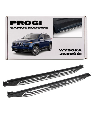 JEEP CHEROKEE V KL 2014-2018 PRE-RESTYLING PEDANE LATERALI SOTTOPORTA (Cod. AP-B127-99611_A4x4)