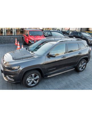 JEEP CHEROKEE V KL 2014-2018 PRE-RESTYLING PEDANE LATERALI SOTTOPORTA (Cod. AP-B127-99611_A4x4)