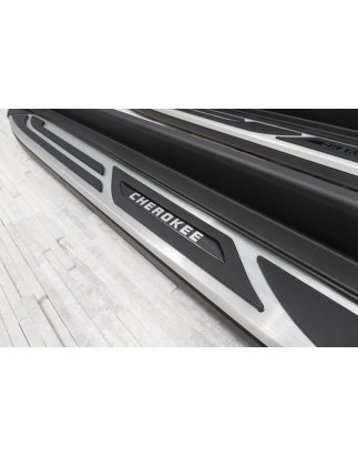 JEEP CHEROKEE V KL 2014-2018 PRE-RESTYLING PEDANE LATERALI SOTTOPORTA (Cod. AP-B127-99611_A4x4)