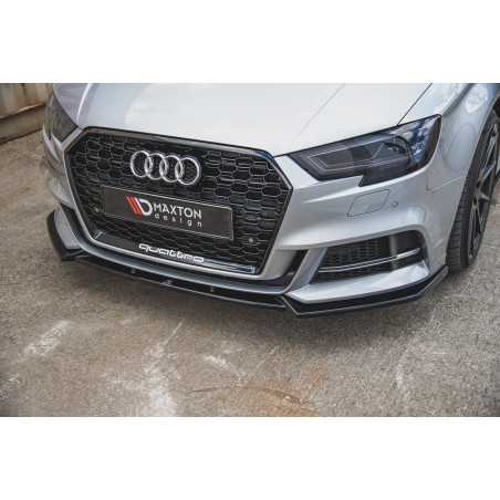 SPLITTER ANTERIORE V.3 Audi S3 / A3 S-Line 8V FL berlina (Cod. M-AU-S3-3F-FD3G)