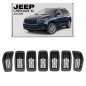 JEEP CHEROKEE V KL 2014-2018 PRE-RESTYLING INSERTI MASCHERINA GRIGI 68303626AC (Cod. AP-8BC8-404BA_A