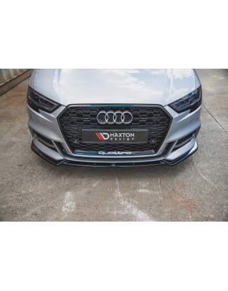SPLITTER ANTERIORE V.3 Audi S3 / A3 S-Line 8V FL berlina (Cod. M-AU-S3-3F-FD3G)