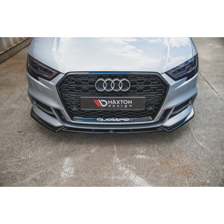 SPLITTER ANTERIORE V.3 Audi S3 / A3 S-Line 8V FL berlina (Cod. M-AU-S3-3F-FD3G)