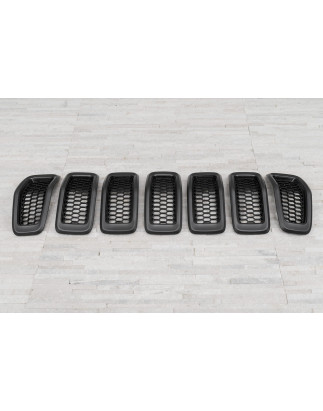 JEEP CHEROKEE V KL 2014-2018 PRE-RESTYLING INSERTI MASCHERINA GRIGI 68303626AC (Cod. AP-8BC8-404BA_A