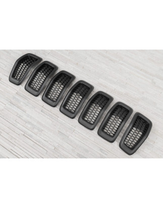 JEEP CHEROKEE V KL 2014-2018 PRE-RESTYLING INSERTI MASCHERINA GRIGI 68303626AC (Cod. AP-8BC8-404BA_A