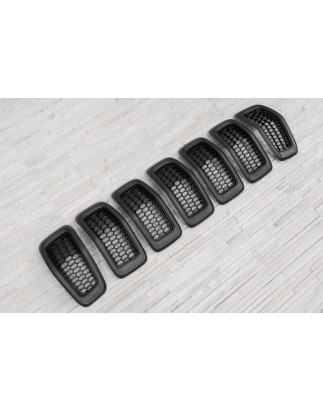JEEP CHEROKEE V KL 2014-2018 PRE-RESTYLING INSERTI MASCHERINA GRIGI 68303626AC (Cod. AP-8BC8-404BA_A