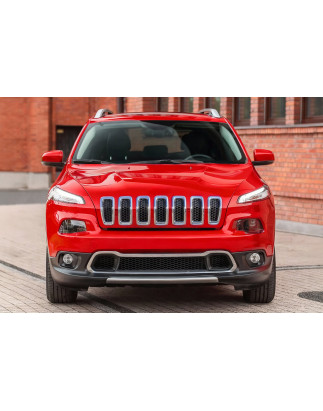 JEEP CHEROKEE V KL 2014-2018 PRE-RESTYLING CORNICE PARAURTI MASCHERINA INFERIORE CROMATO 68203230AB 