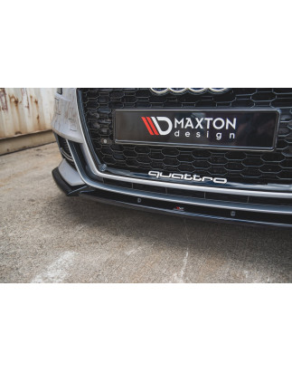 SPLITTER ANTERIORE V.3 Audi S3 / A3 S-Line 8V FL berlina (Cod. M-AU-S3-3F-FD3G)