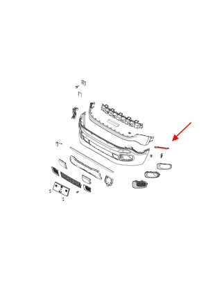 JEEP RENEGADE E BU 2015+ GUIDA ANTERIORE PARAURTI SINISTRO 68247398AA (Cod. AP-1F64-447E6_A4x4)