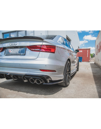 Splitters posteriori laterali V.2 Audi S3 berlina 8V Facelift (Cod. M-AU-S3-3F-S-RSD2G)