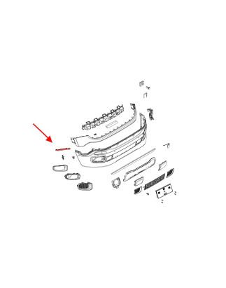 JEEP RENEGADE E BU 2015+ GUIDA ANTERIORE PARAURTI DESTRO 68247394AA (Cod. AP-9FDC-877E9_A4x4)