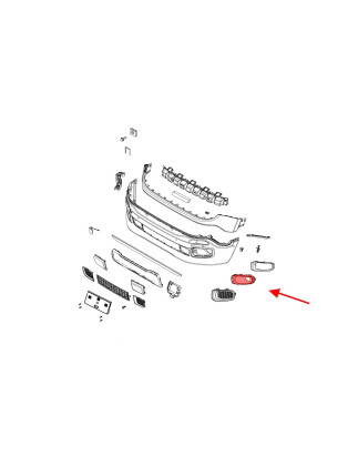 JEEP RENEGADE E BU 2015-2018 PRE-RESTYLING CORNICE ANTERIORE FARI FENDINEBBIA SINISTRA 5XB32XS9AA (C