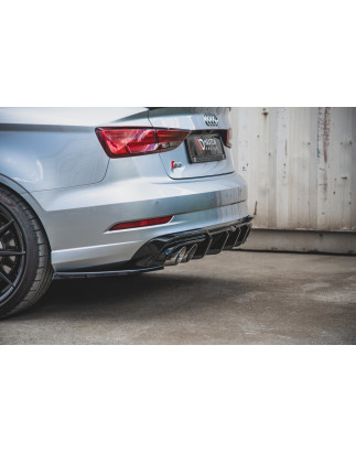 Splitters posteriori laterali V.2 Audi S3 berlina 8V Facelift (Cod. M-AU-S3-3F-S-RSD2G)