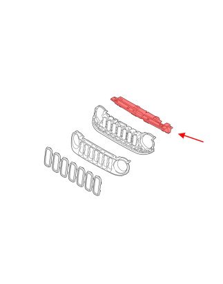 JEEP RENEGADE E BU 2015-2022 SUPPORTO SUPPORTO MASCHERINA GRIGLIA RADIATORE 5XB18LXHAA (Cod. AP-652C