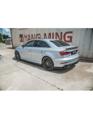 Diffusori minigonne V.2 Audi S3 / A3 S-Line berlina 8V Facelift (Cod. M-AU-S3-3F-S-SD2G)