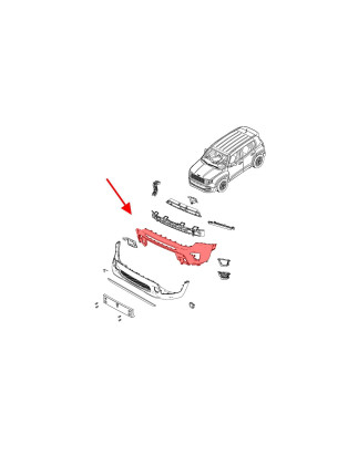 JEEP RENEGADE E BU 2018-2025 RESTYLING PARAURTI ANTERIORE SUPERIORE 6XD52TZZAA (Cod. AP-E171-80020_A