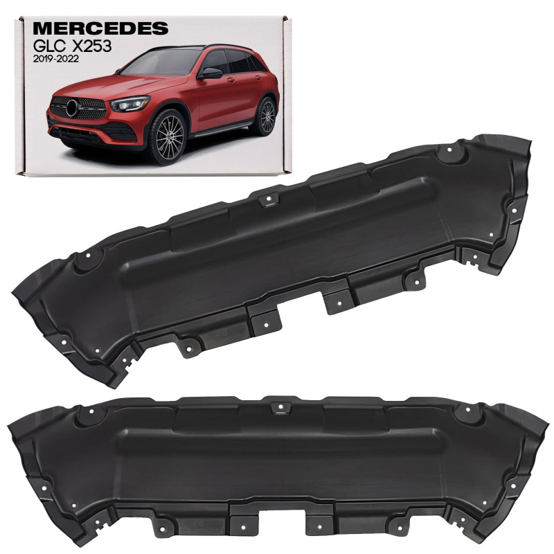 MERCEDES GLC X253 2019-2022 RESTYLING PIASTRA PER ANTERIORE PARAURTI PROTEZIONE MOTORE A2535240930 (